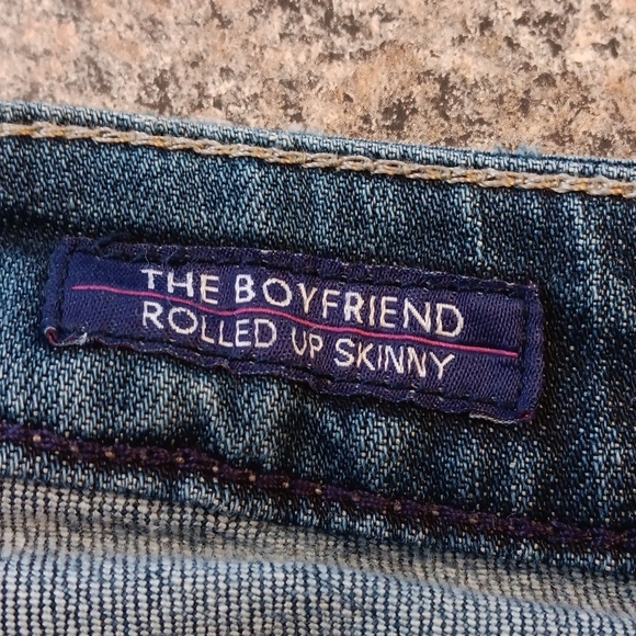 VIGOSS DESTROYED SKINNY BLUE JEANS - Picture 7 of 8